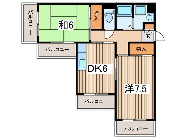 パークハイム林間の物件間取画像